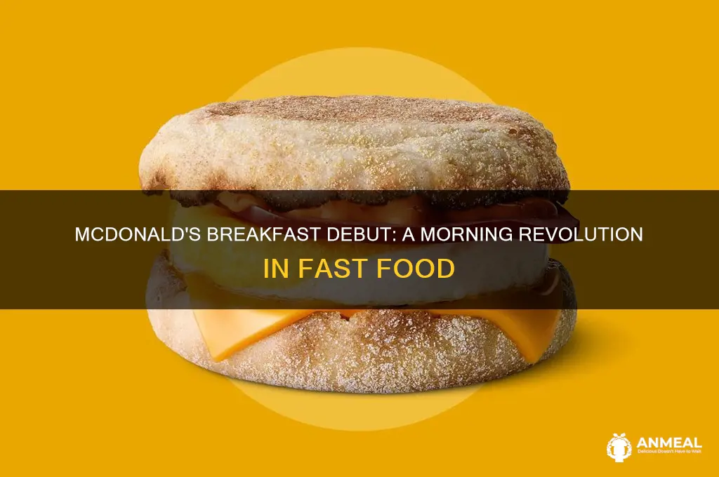 when did mcdondlas breakfast debut
