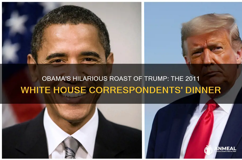 when did obama roast trump at dinner