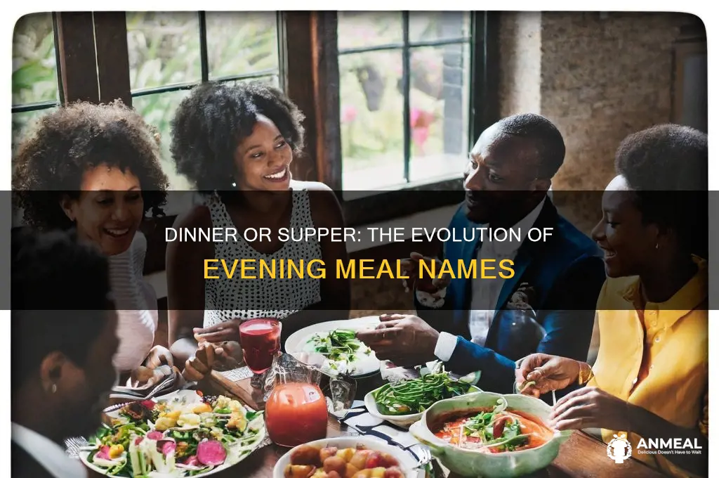 when did people start calling dinner supper