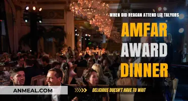 Reagan's Appearance at Liz Taylor's amfAR Award Dinner: A Historic Night