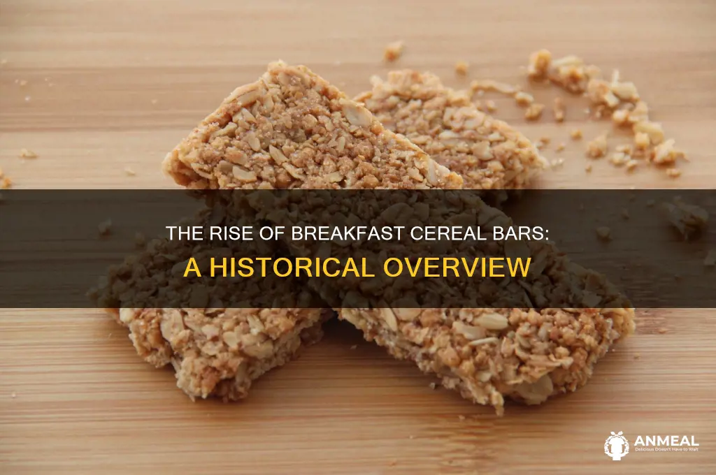 when did the breakfast cereal bars come out