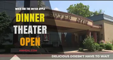 Dutch Apple Dinner Theater: A Journey Through Its Opening History