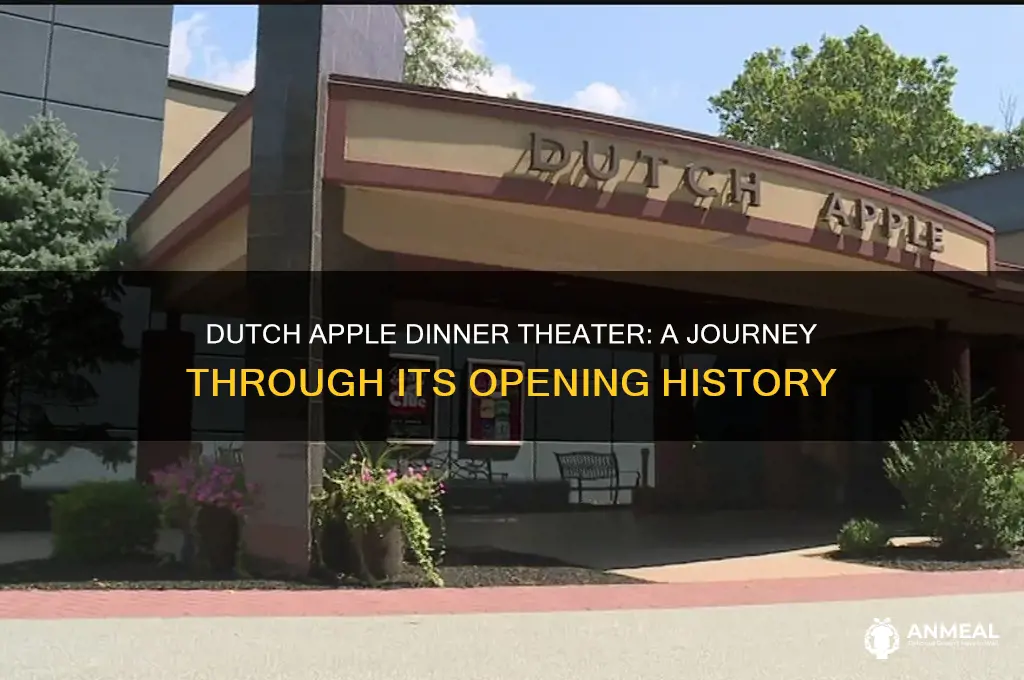 when did the dutch apple dinner theater open