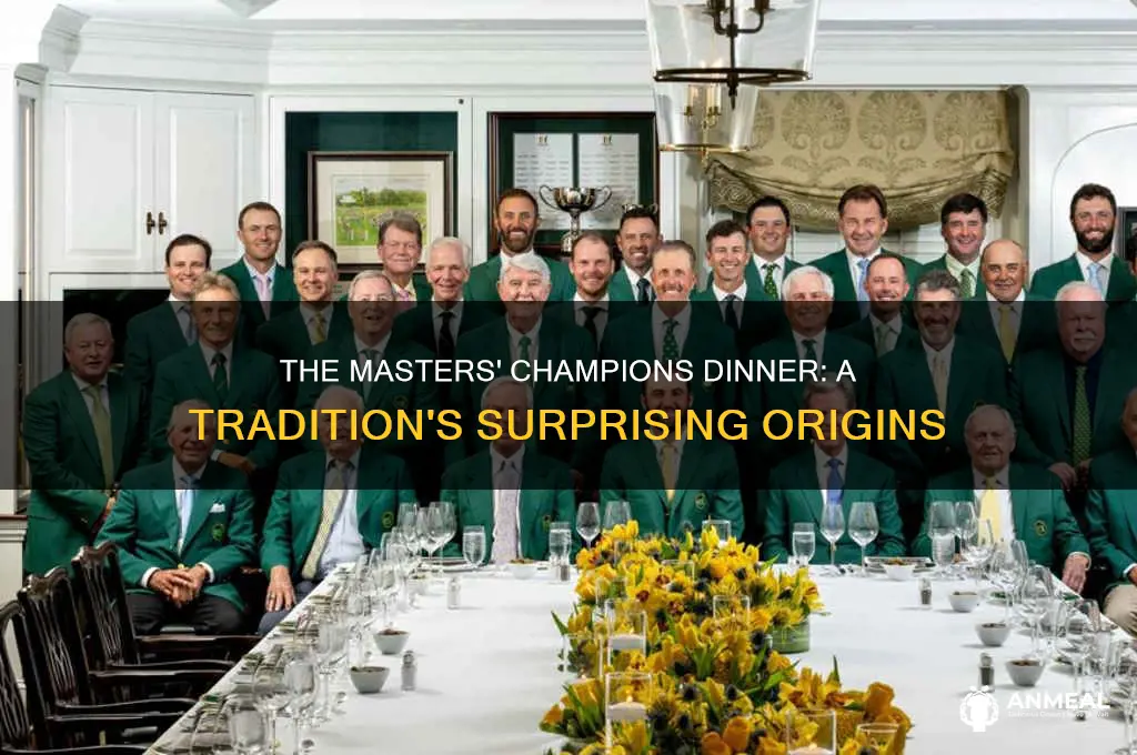 when did the masters start champans dinner