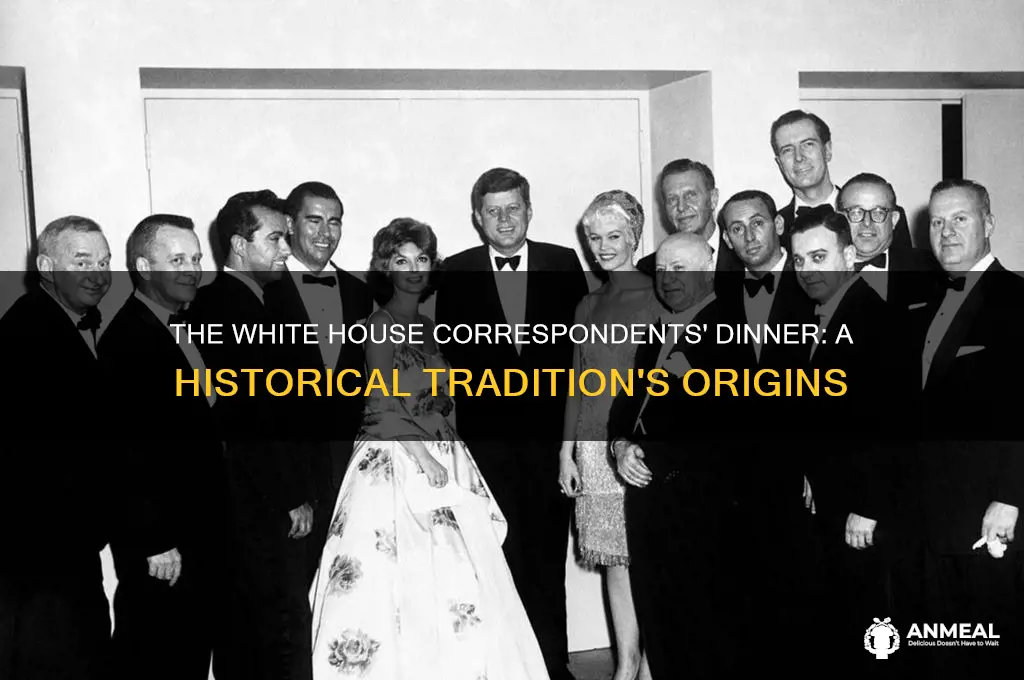 when did the white house correspondents dinner start