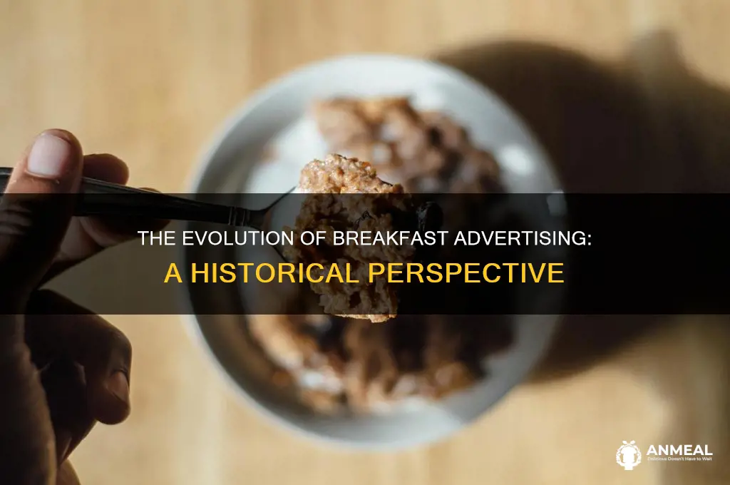 when did they start advertising breakfast
