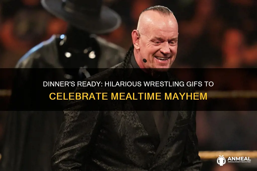 when dinner is done wrestling gif