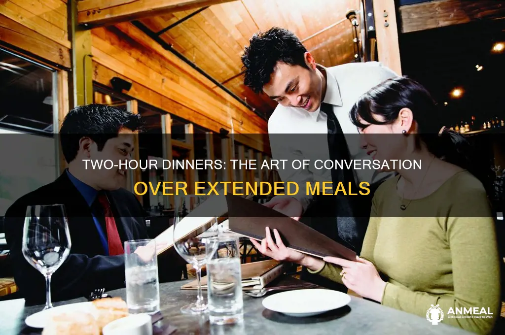 when dinner lasts for 2hours of talking