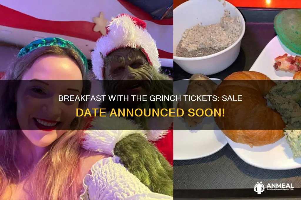 when do breakfast with the grinch tickets go on sale