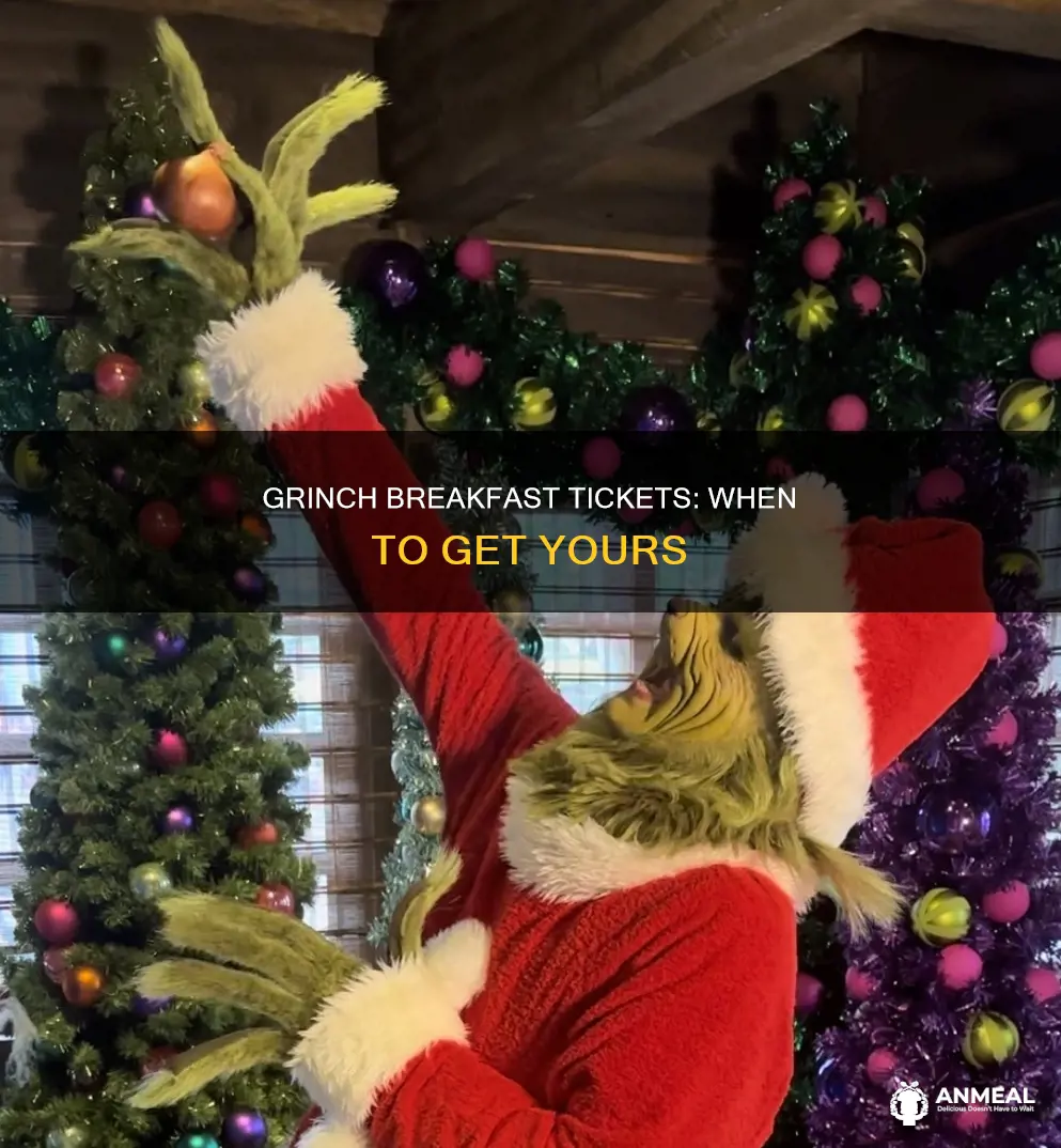 when do grinch breakfast tickets go on sale