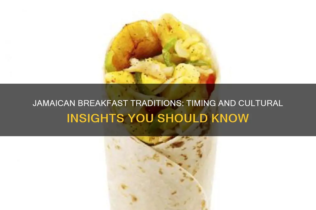 when do jamaicans have breakfast