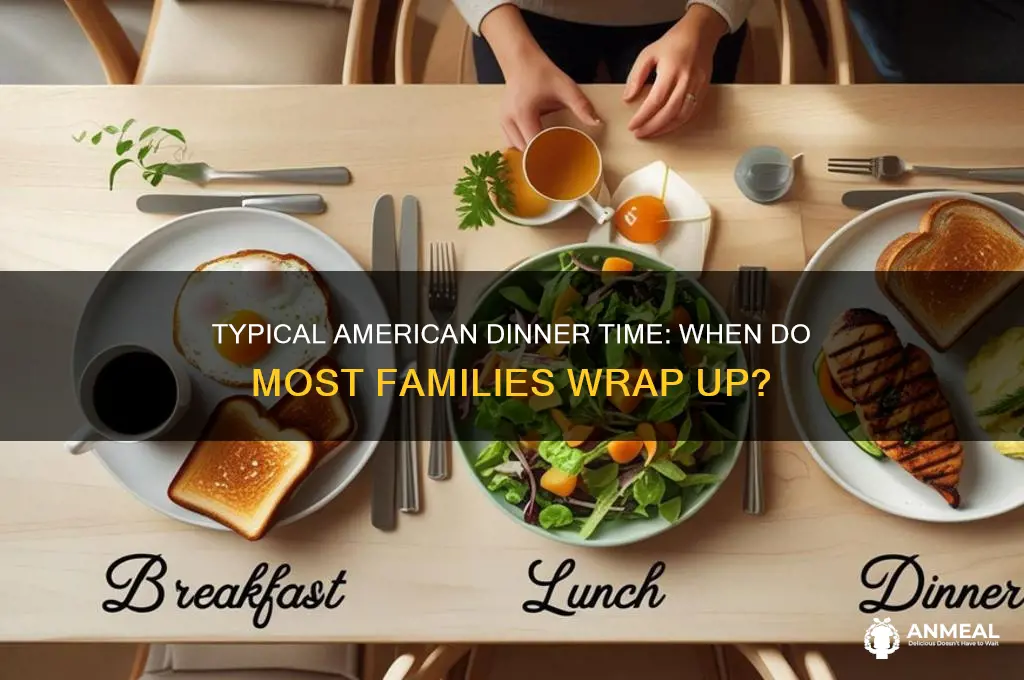 when do most americans finish dinner