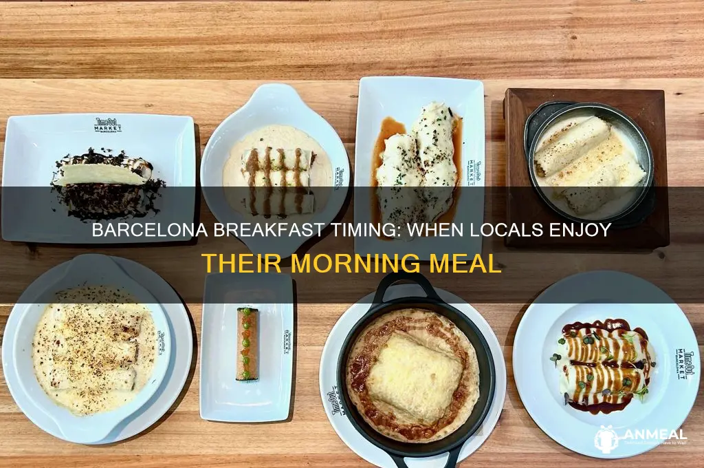 when do people have breakfast in barcelona