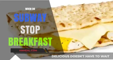 Subway Breakfast Hours: When Does the Morning Menu End?