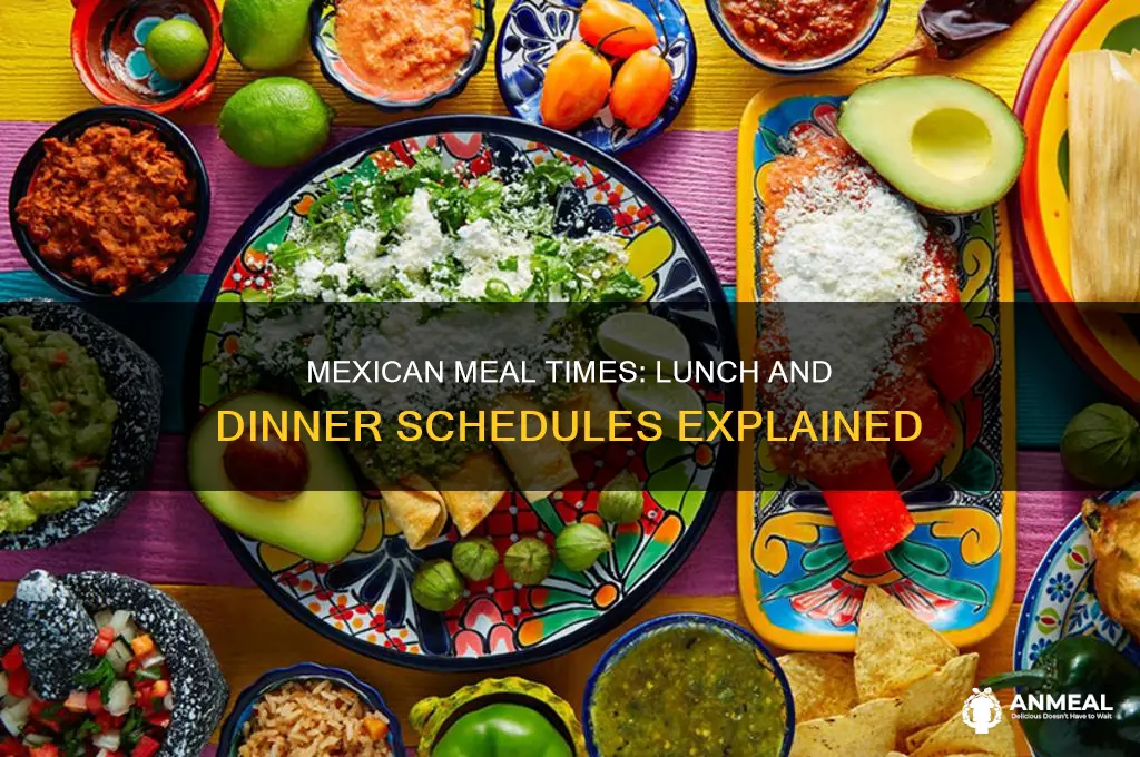 when do they have lunch and dinner in mexico
