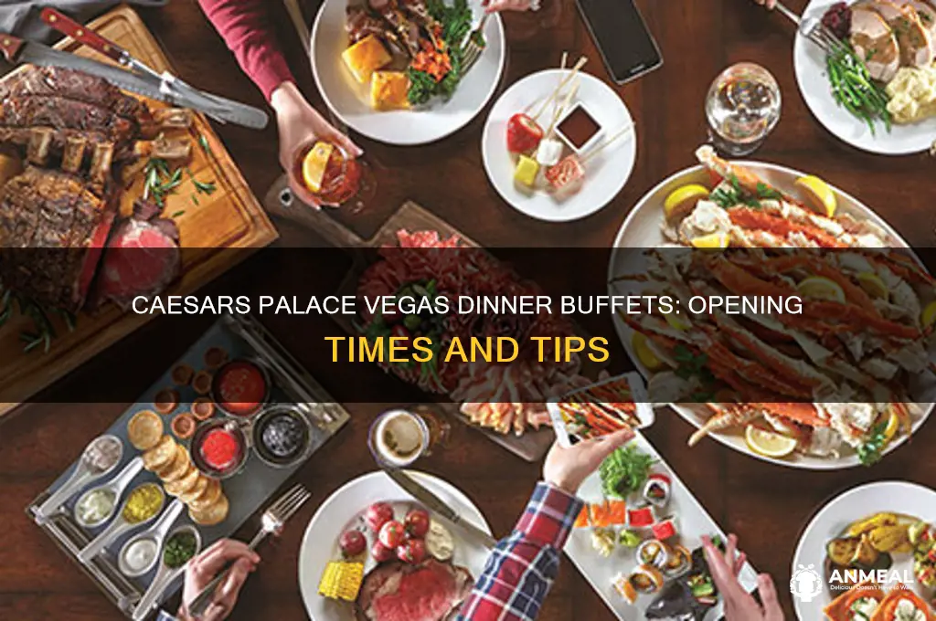 when do vegas dinner buffets start ceasars