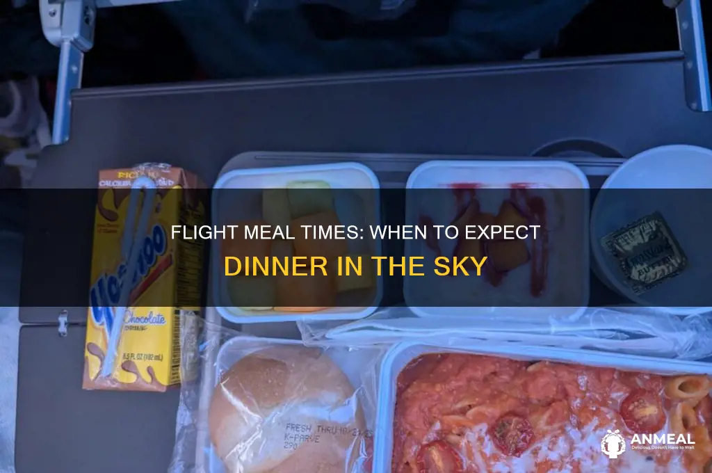 when do you get dinner on a flight