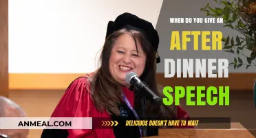 Mastering the Art of Timing: When to Deliver an After-Dinner Speech