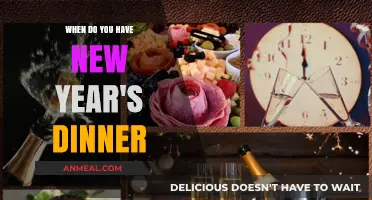 When Do Families Traditionally Enjoy New Year's Dinner?
