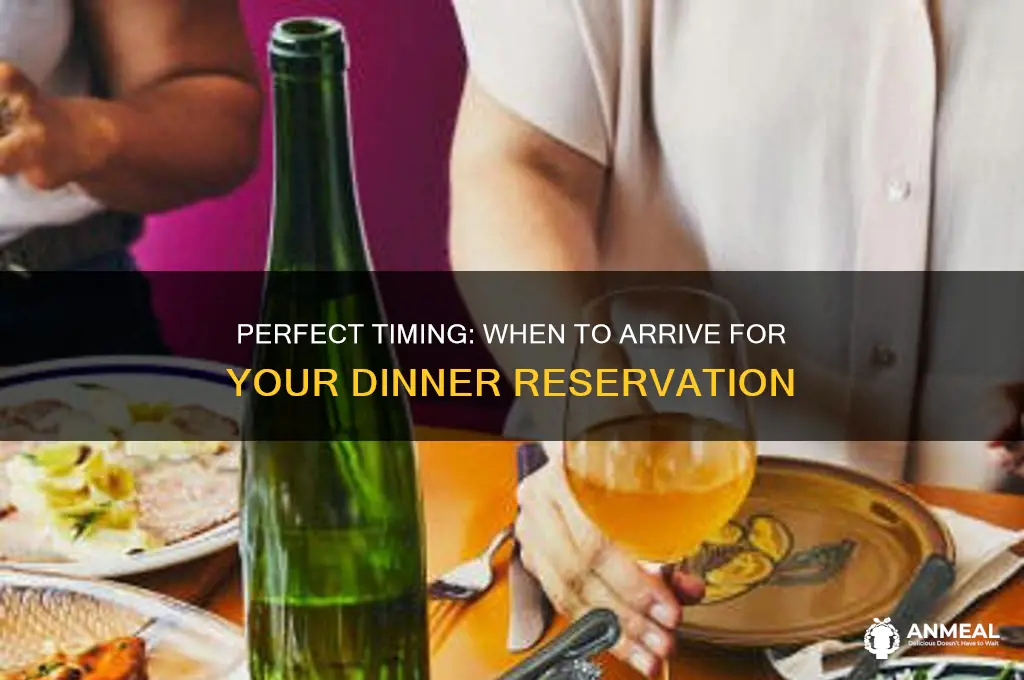when do you show up for a dinner reservations