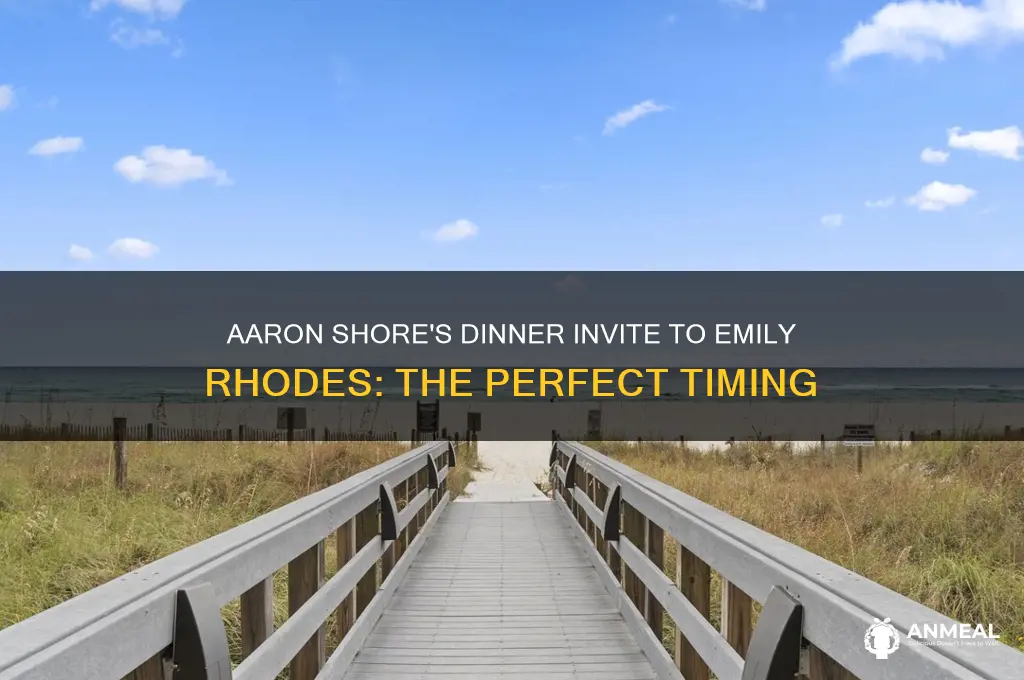 when does aaron shore ask emily rhodes for dinner