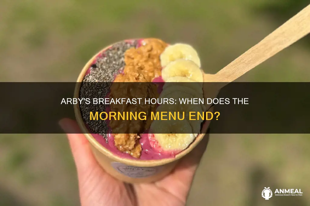 when does arbys breakfast end
