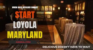 Loyola Maryland Boulder Dinner Start Time: What You Need to Know