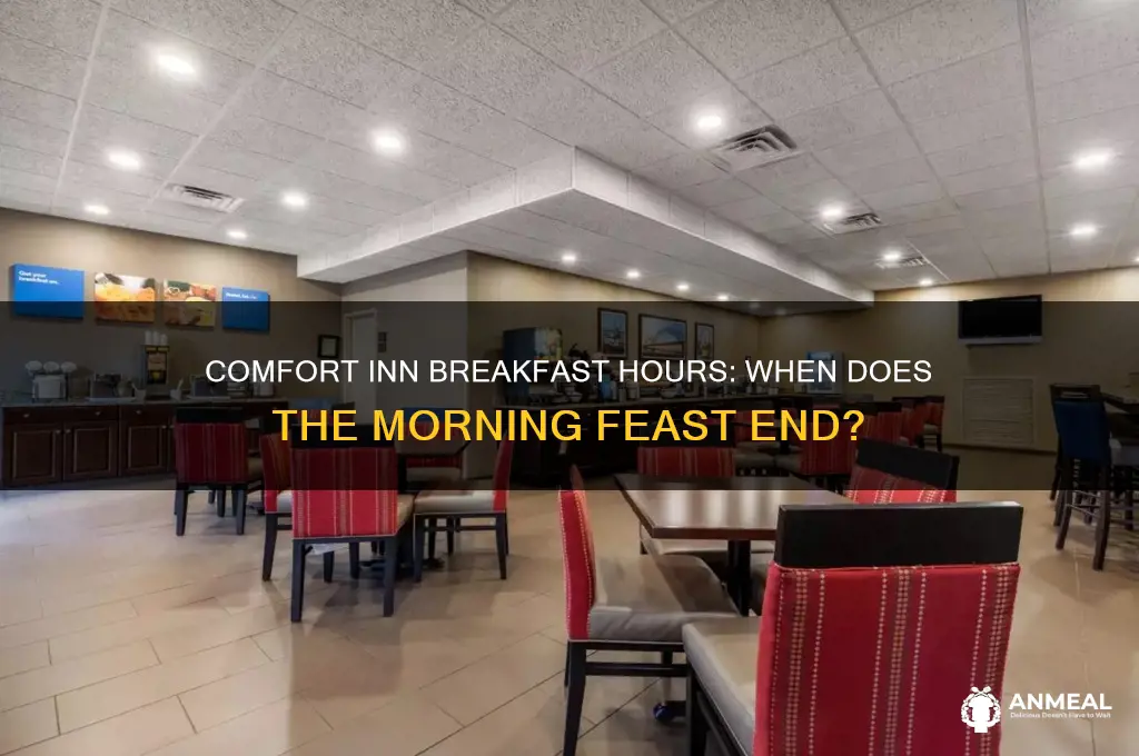 when does breakfast end at comfort inn