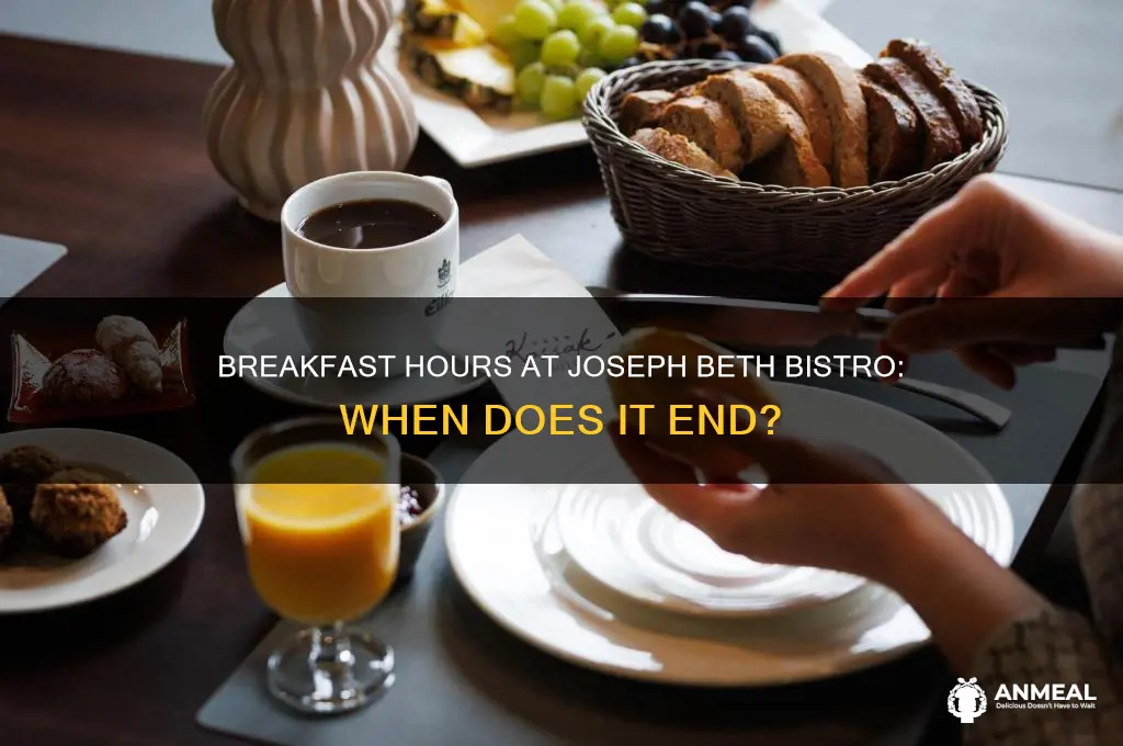 when does breakfast end at joseph beth bistr