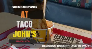Taco John's Breakfast Hours: When Does the Morning Menu End?