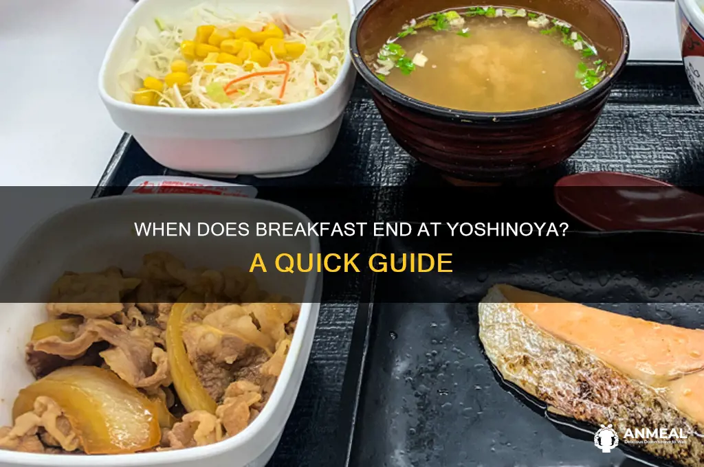 when does breakfast end at yoshinoya