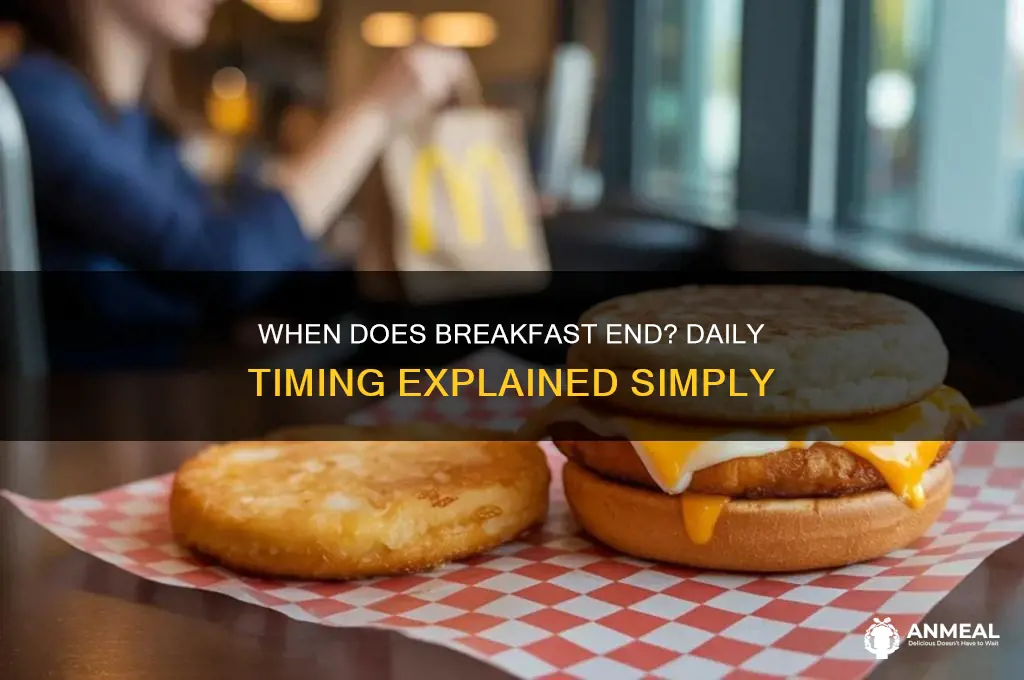 when does breakfast end in the daily