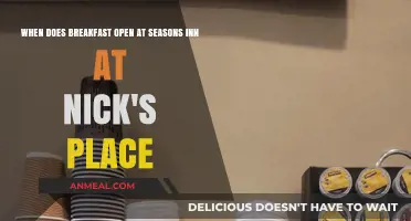 Breakfast Hours at Seasons Inn: Nick's Place Opening Times Revealed