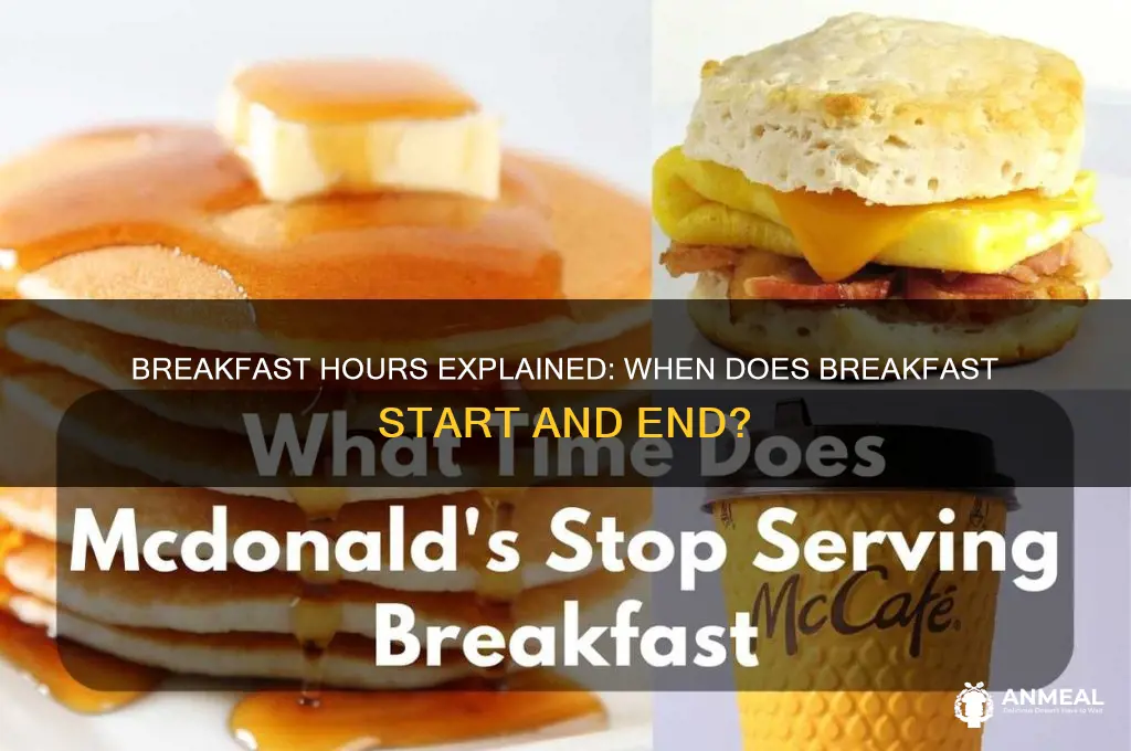 when does breakfast start and end