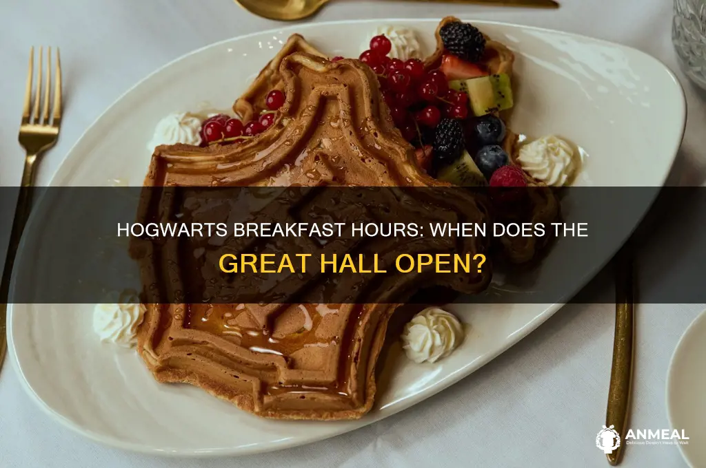 when does breakfast start at hogwarts