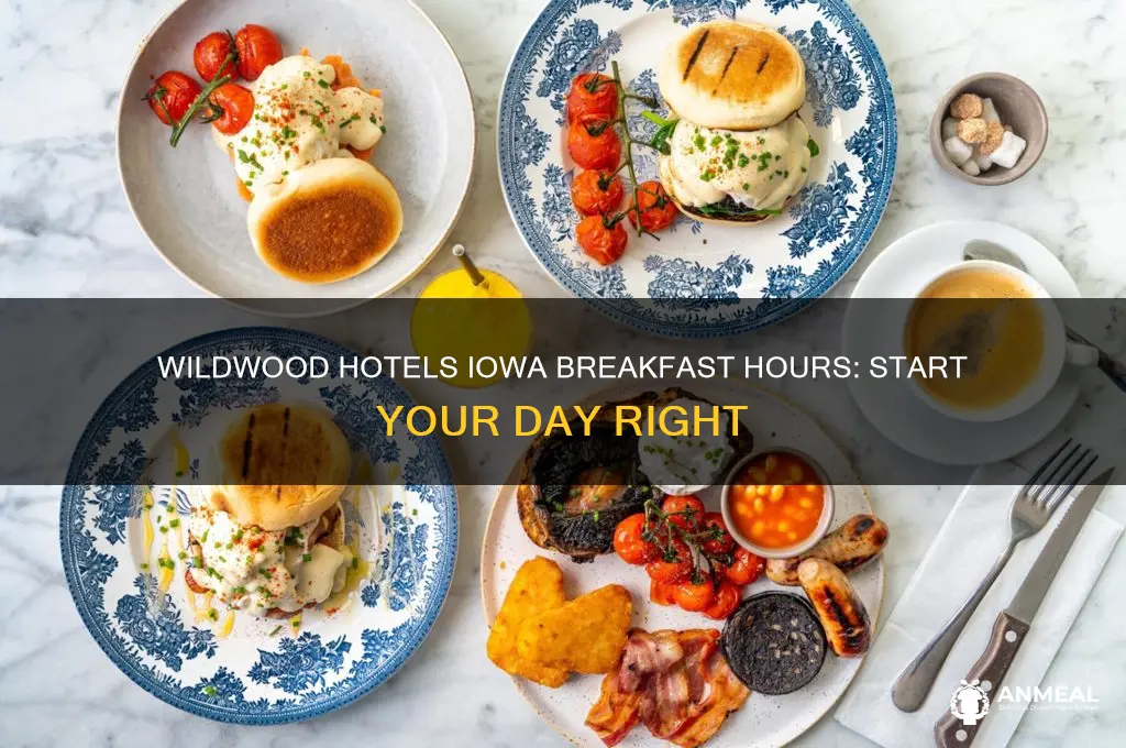 when does breakfast start at wildwood hotels in iowa