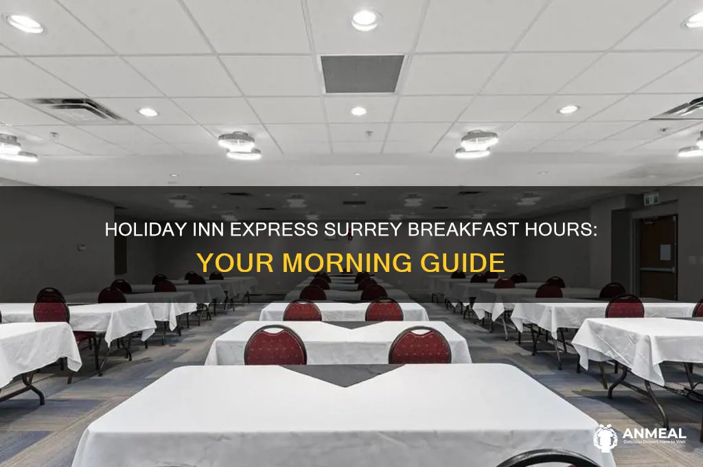 when does breakfast start holiday inn express surrey