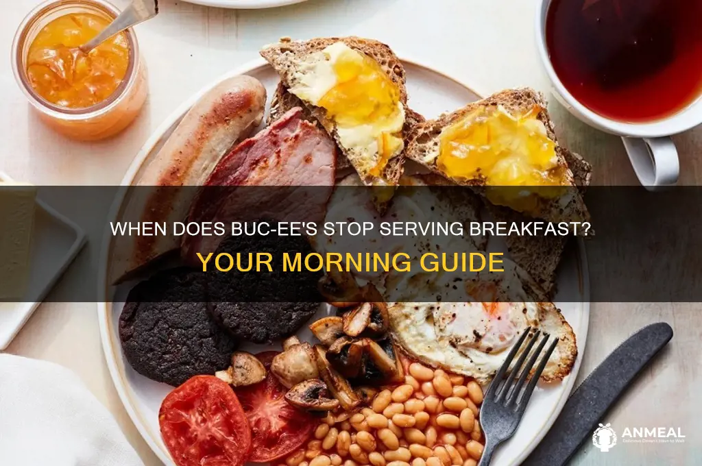 when does bucees stop selling breakfast