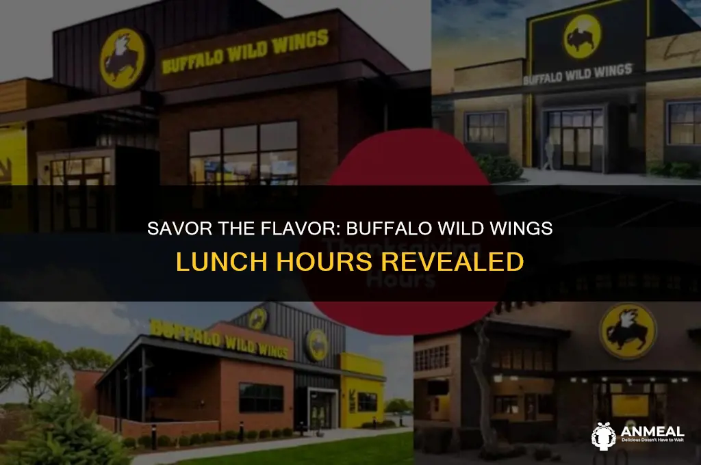 when does buffalo wild wings lunch end