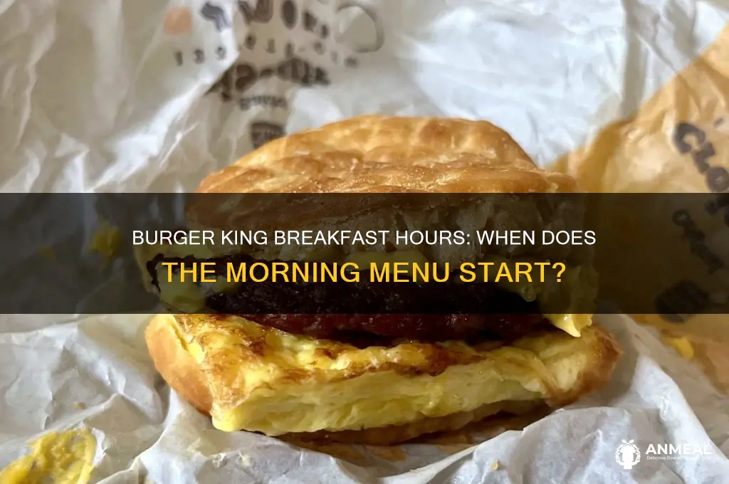 when does burger king breakfast open