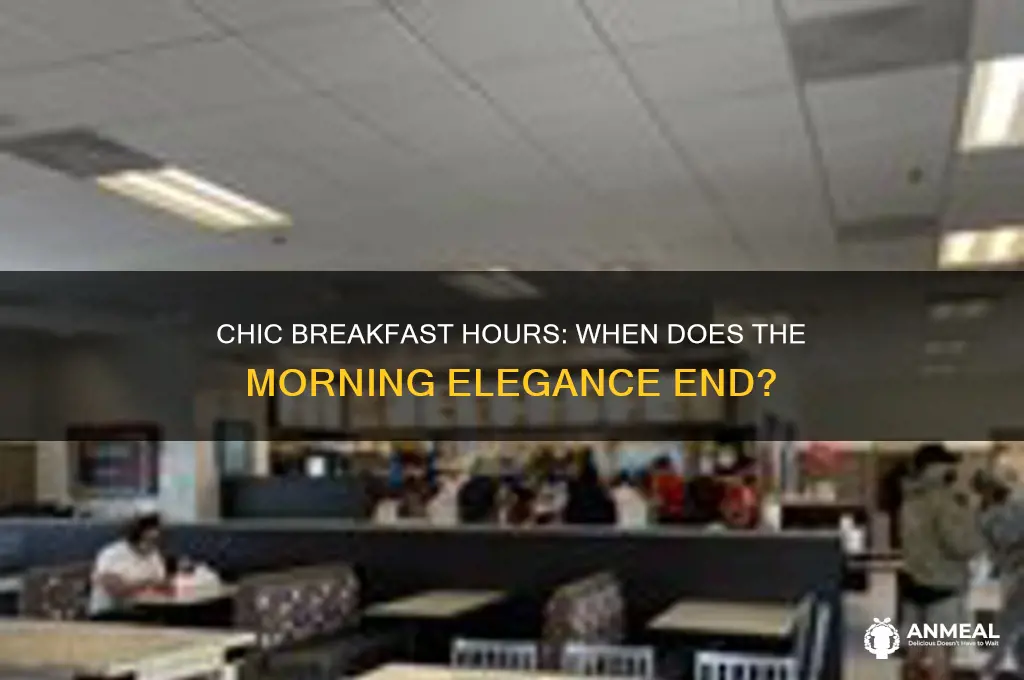 when does chic breakfast end