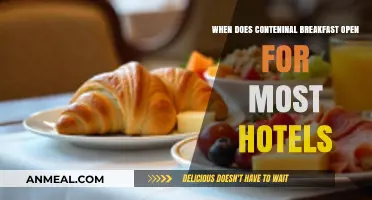 Continental Breakfast Hours: When Most Hotels Start Serving Morning Meals