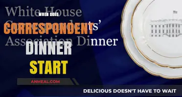 When Does the White House Correspondents' Dinner Begin?