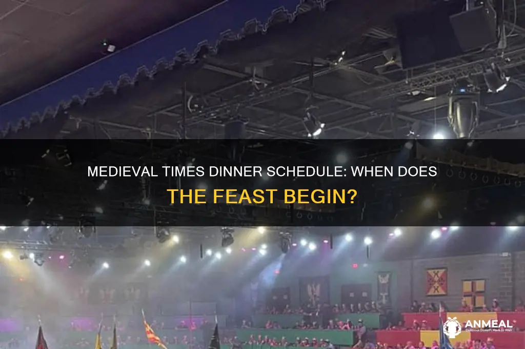 when does dinner start at midevel times