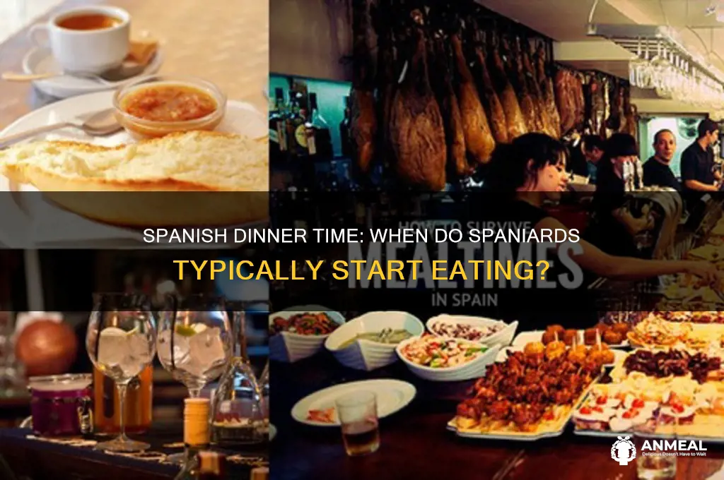 when does dinner start in spain