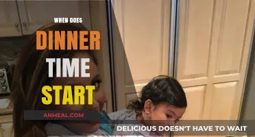 When Does Dinner Time Start? Exploring Evening Meal Timing