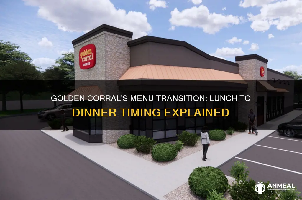 when does golden corral change from lunch to dinner