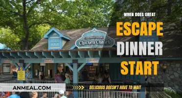 Great Escape Dinner Start Time: Everything You Need to Know
