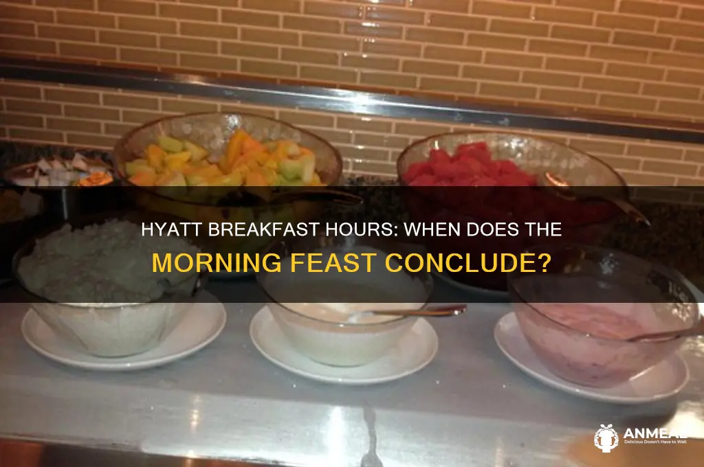 when does hyatt breakfast end
