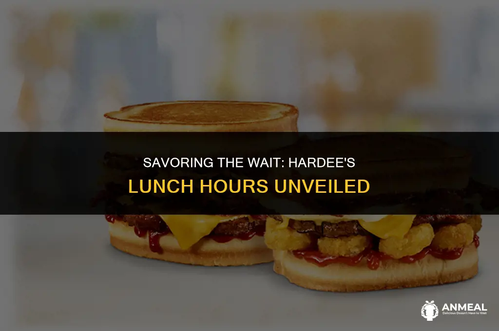 when does lunch start at hardees